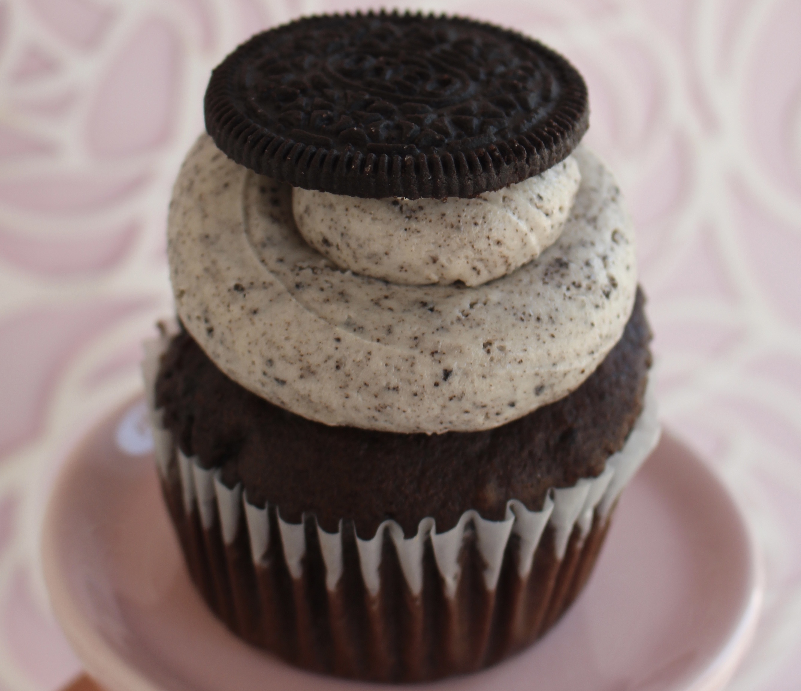 Chocolate cake with a cookies and cream buttercream topping!